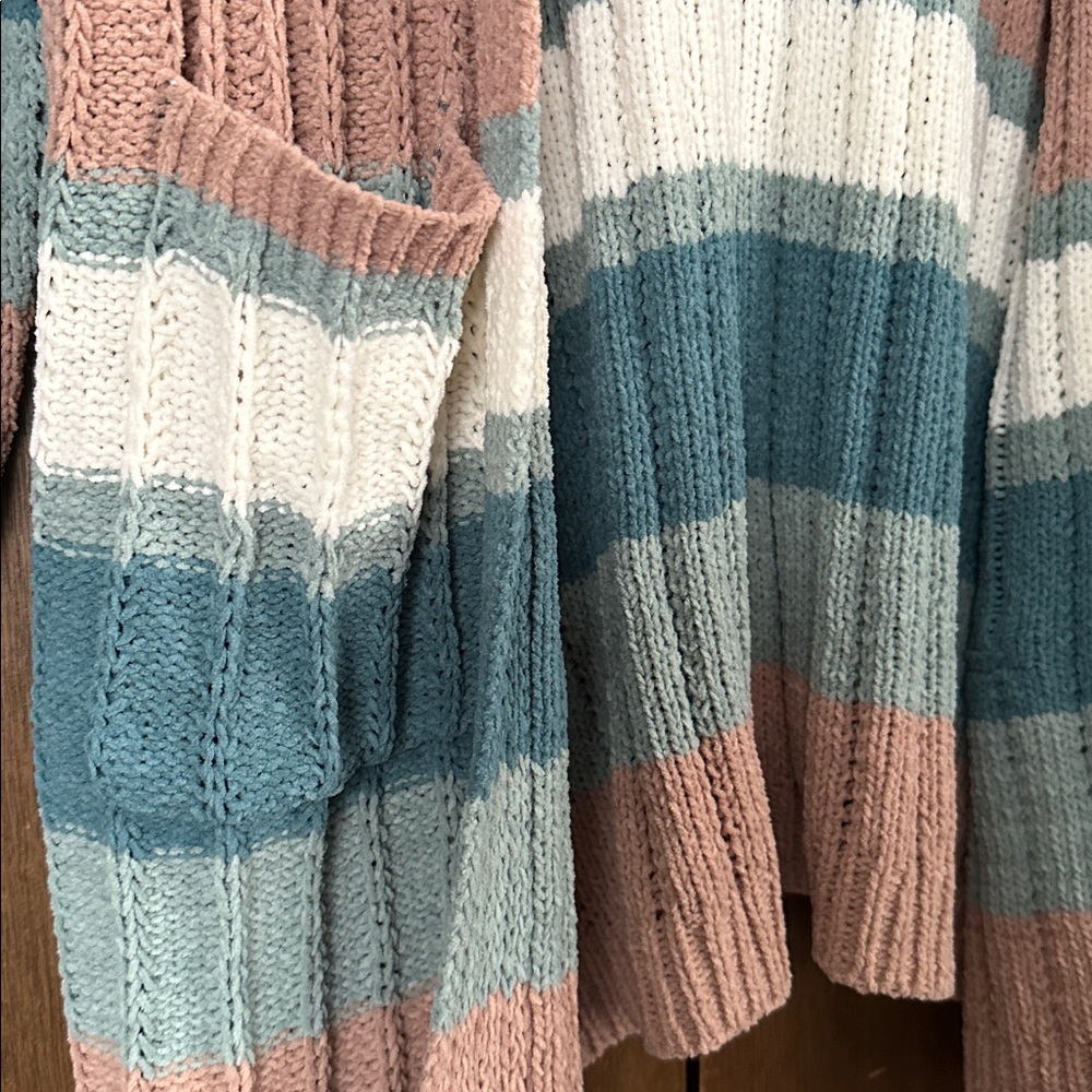 Maurices Multicolor Striped Cardigan NEW with tags! - Picture 3 of 6
